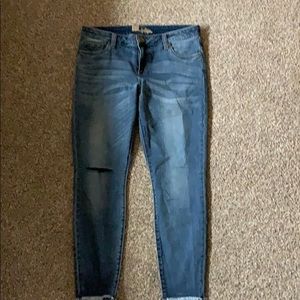 Blue jeans skinny leg